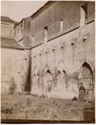 Außenansicht des Kapitelsaals, Abtei Pomposa, Emilia-Romagna, Italien, Fotografie von Luigi Ricci, Ravenna