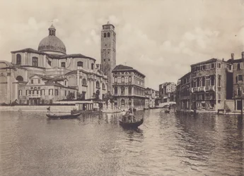 Rio Cannareggio und Palazzo Labia (s/w Foto)