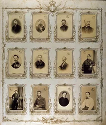 Risorgimento: Porträts der Tausend (oder Rothemden), die an der Expedition von Giuseppe Garibaldi teilnahmen (1860-1861)