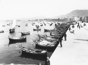 Der Hafen von Palermo, Sizilien, um 1920