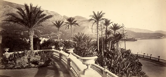 Der Garten des Casinos von Montecarlo, im Fürstentum Monaco