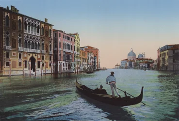 Venedig, Canal Grande von der Accademia, Palazzo Franchetti