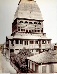 Blick auf die Antonellianische Mole in Turin, ca. 1878