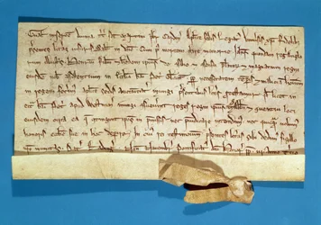 Ein formeller Protest über die Salbung von Heinrich III. in Gloucester, geschrieben vom päpstlichen Legaten, Kardinal Gualo, 1218