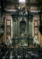 Altar des Heiligen Ignatius in der Kirche Jesu in Rom (barocke Kunst)