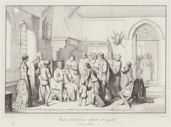 Andrea Contarini lehnt das Dogenamt ab