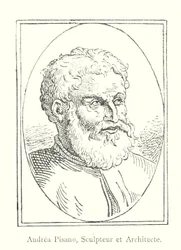 Andrea Pisano, Bildhauer und Architekt (Stich)