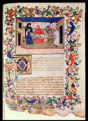 Bankwesen, Veneto-Bolognese Schule (Miniatur)