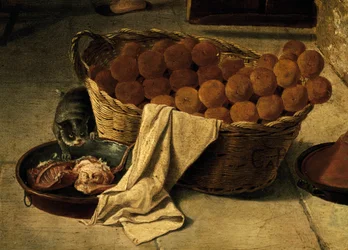 Korb mit Brot, Detail (Forneria), Italien