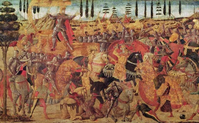 Schlacht zwischen Darius (399-330 v. Chr.) und Alexander dem Großen (356-323 v. Chr.)