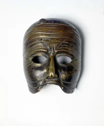Bronzemaske der „Commedia dell