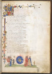 Ein Mitglied der Familie Stella aus Verona: das Wappen der Familie: azurblau, ein achtzackiger Stern