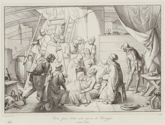 Carlo Zeno verwundet im Chioggia-Krieg