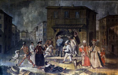Komödianten der Commedia dell