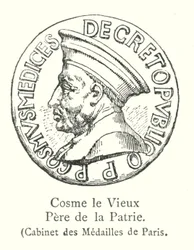 Cosme der Alte, Vater des Vaterlandes, Kabinett der Medaillen von Paris