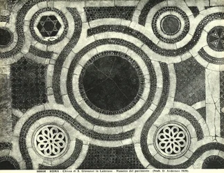 Detail des Cosmatesque-Bodens der Basilika San Giovanni in Laterano, Rom