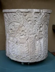 Taufbecken, ursprünglich aus der Kirche St. Agatha in Quirinale