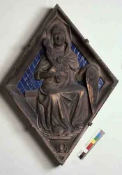 Tapferkeit, Reliefkachel vom Campanile