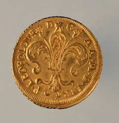 Goldener Ruspone aus Florenz, Herrschaft von Leopold II., römischer Kaiser (1747-1792)