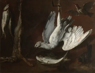 Hase, Löffler und Fisch