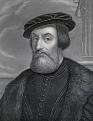 Hernán Cortés, graviert von William Holl, ca. 1830er Jahre