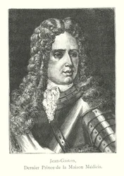 Jean-Gaston, letzter Prinz des Hauses Medicis (Stich)