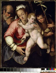 Die Heilige Familie mit dem jungen Johannes dem Täufer