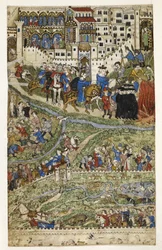 Die Zerstörung der Templer und der Tod von König Philipp IV. (1268-1314) von Frankreich, Illustration aus 