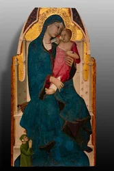 Madonna mit Kind und Stifter, zweite Dekade des 14. Jahrhunderts