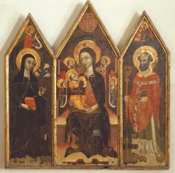 Madonna mit Kind zwischen der heiligen Klara und dem heiligen Basilius