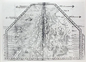 Karte von Skandinavien, aus einem Atlas von Olaus Magnus