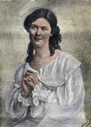 Miss Duncan (Isadora), amerikanische Tänzerin irischer Herkunft (1877 - 1927) - in "La Tribuna illustrata"