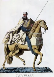 Berittener Tempelritter in Kampfausrüstung, 1783