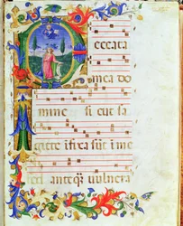 Ms 577 f.1 Historisierte Initiale 