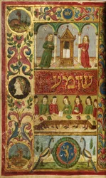 Seite aus einem Machzor, Toskana, wahrscheinlich Florenz
