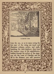Seite aus der Broschüre für das San Domenico Palace Hotel, Taormina
