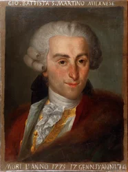 Porträt des italienischen Komponisten Giovanni Battista Sammartini (1700-1775)