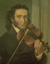 Porträt von Niccolo Paganini (1782-1840)