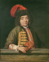 Porträt von Philippe Emmanuel de Coulanges im Karnevalskostüm, 1690