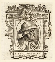 Porträt von Piero di Cosimo, auch bekannt als Piero di Lorenzo, italienischer Maler der Renaissance aus Florenz