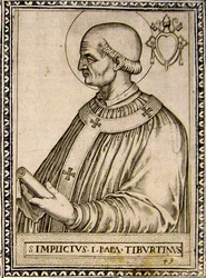 Porträt von Papst Simplicius, ca. 1760 (Gravur)