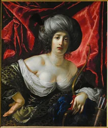 Porträt einer Frau als Göttin Diana