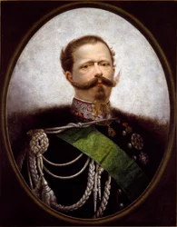 Porträt des Königs von Italien Vittorio Emanuele II