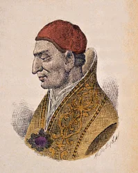 Porträt von Papst Konstantin I (708-715)