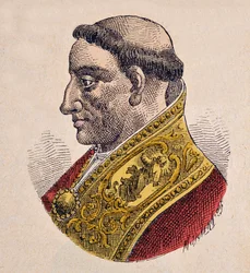 Porträt von Papst Gregor IV. (Gregorio, Gregorius oder Gregor) (827-844)