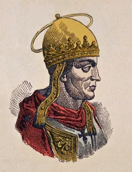 Porträt von Papst Hilarius (461-468)