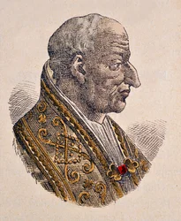 Porträt von Papst Leo III. (795-816)
