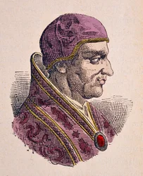 Porträt von Papst Vigilius (537-555)