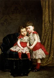 Porträt von zwei Kindern aus dem Haus Doria