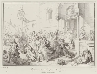 Entführung der venezianischen Bräute, 930 (Gravur)